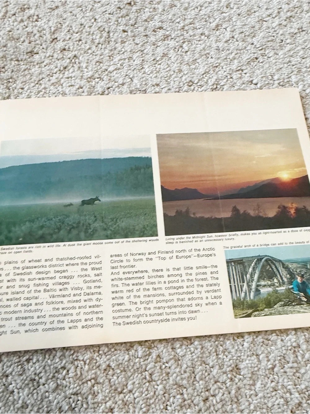 1965 Swedish Sweden Travel Tourism Brochure Womens Rhythmic Gymnastics Team